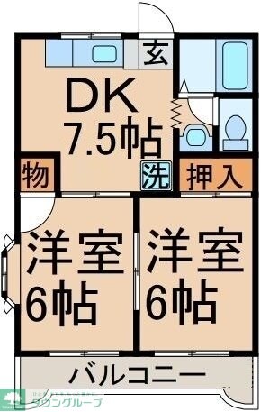 フラッツ藤 の物件間取画像