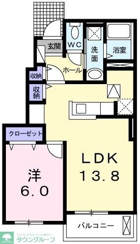メッツ カタクリの物件間取画像