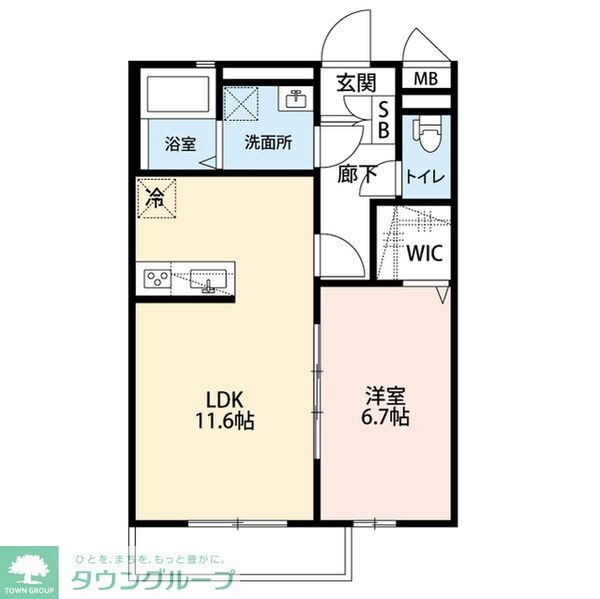 クレール ラ ウィステリアの物件間取画像