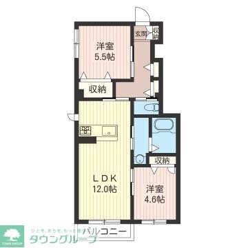 グリーンエイカーズの物件間取画像