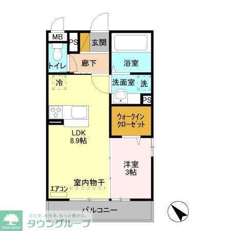 コリーヌオッツの物件間取画像