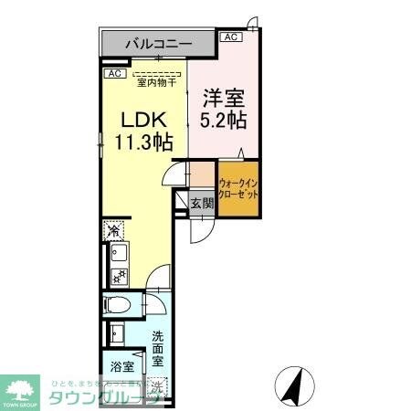D-ROOM万町IIの物件間取画像