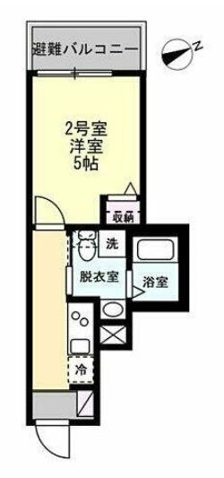 ベイルーム県立大学IIの物件間取画像