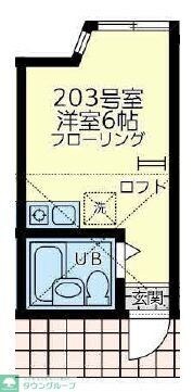 ユナイト衣笠ジョルジェットの物件間取画像