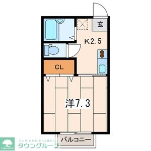 コリーヌ上町の物件間取画像