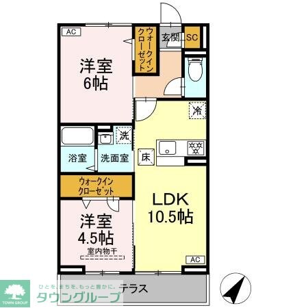 (仮称)D-Paina 笹下の物件間取画像