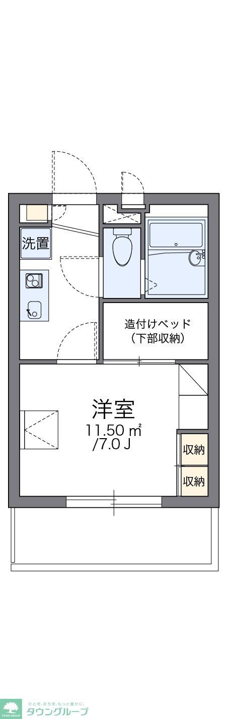 レオパレスHANAWAIIの物件間取画像