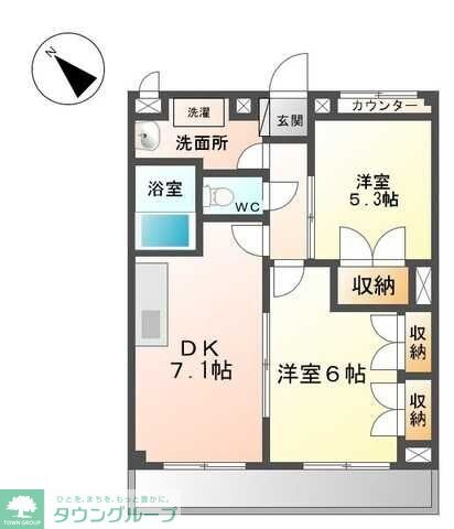 グリーンパークの物件間取画像