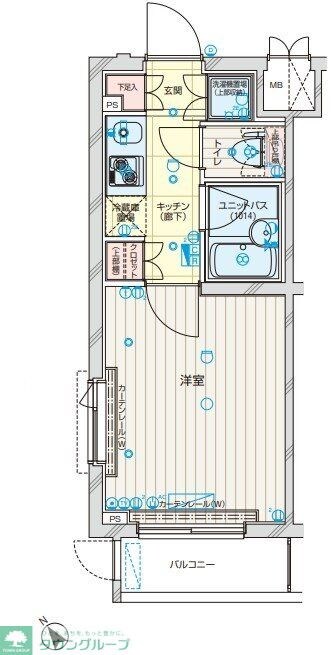 ルーブル武蔵中原の物件間取画像