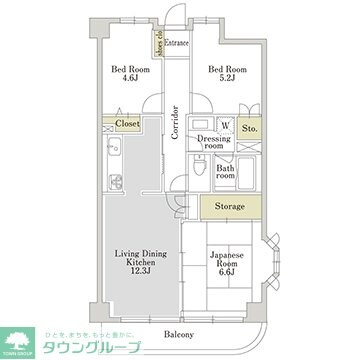 アーバンパーク三ツ池公園Eの物件間取画像