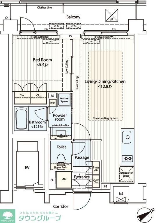 カスタリア鶴見の物件間取画像