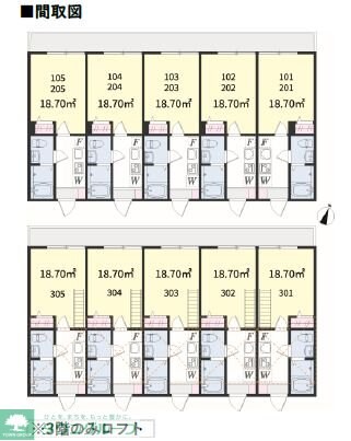 アザーレ・パッシオ矢向の物件間取画像