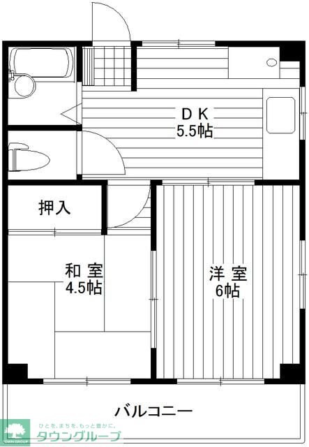 コーポスズキの物件間取画像