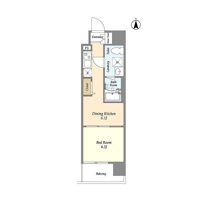 プライマル西大島駅前の物件間取画像