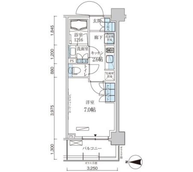 パークアクシス菊川ステーションゲートの物件間取画像