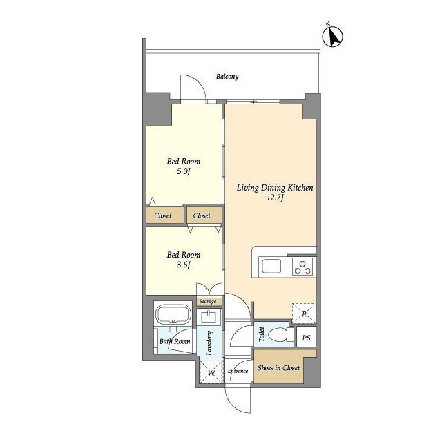 ドゥーエ南砂町の物件間取画像