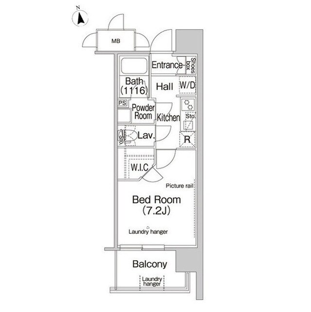コンフォリア木場親水公園の物件間取画像