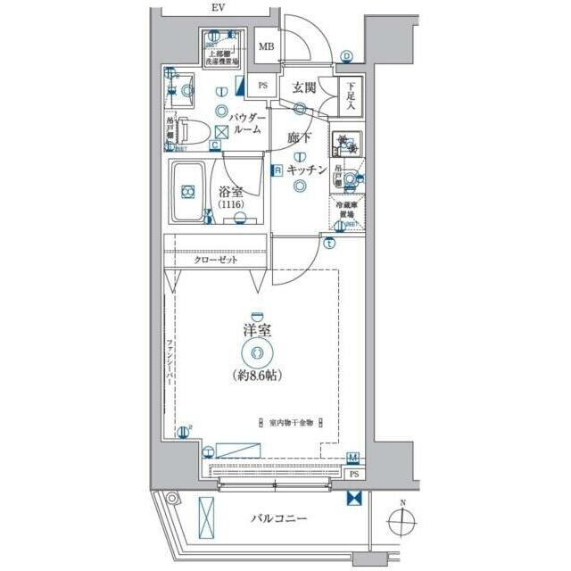 レアライズ両国の物件間取画像