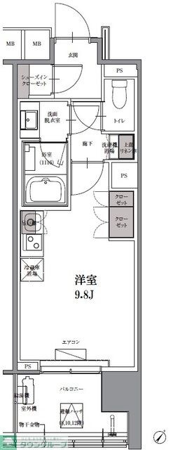 SKナインティ門前仲町の物件間取画像