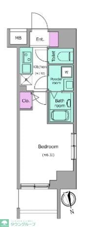 レジディア浅草吾妻橋の物件間取画像