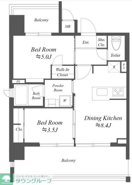 ブランシエスタ本所吾妻橋の物件間取画像