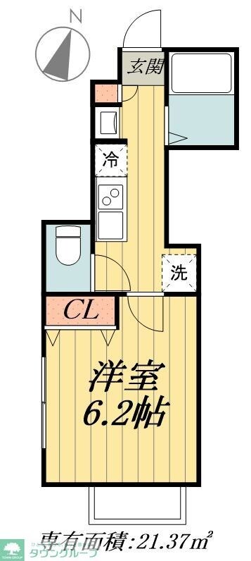 キャメル竹ノ塚IIIの物件間取画像