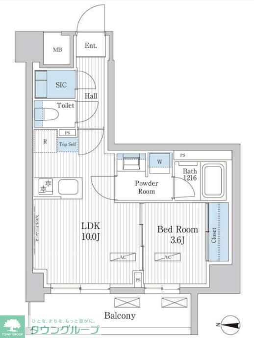 パークアクシス東陽町レジデンスの物件間取画像