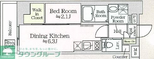 アイルプレミアム月島の物件間取画像