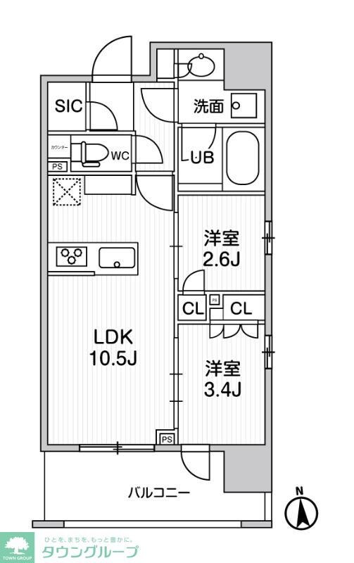 シーズンフラッツ新御徒町イーストの物件間取画像