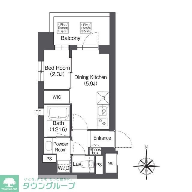 コンフォリア森下サウスの物件間取画像