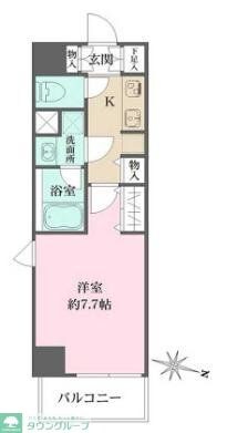 WHARF森下の物件間取画像
