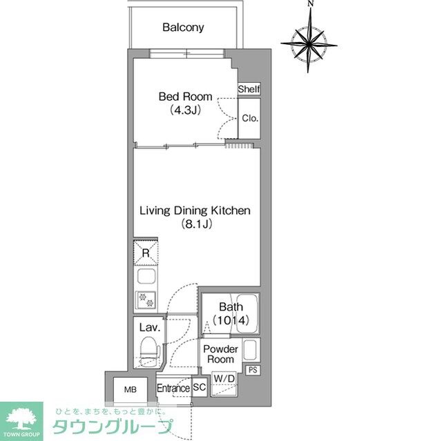 BPRレジデンス大島の物件間取画像