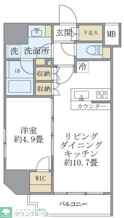 フェリーチェ錦糸町の物件間取画像