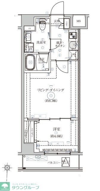 ベルシードアルファ押上イーストの物件間取画像