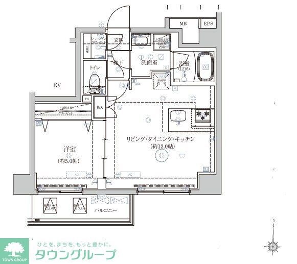 ベルシードアルファ押上イーストの物件間取画像