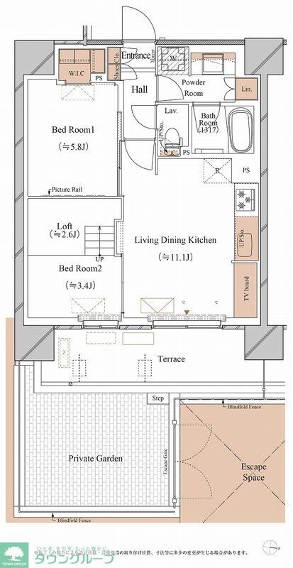 ブランシエスタ木場の物件間取画像