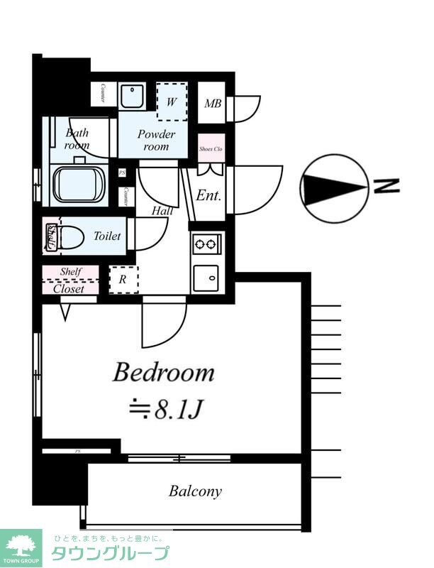 コンシェリア門前仲町RiverSideの物件間取画像