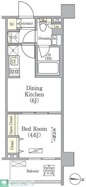 Healing Gate 押上の物件間取画像