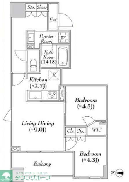 ASMACI MAISON両国IIの物件間取画像