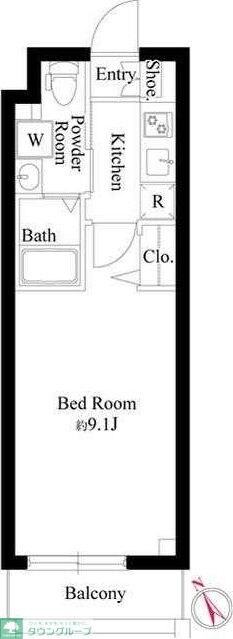 グランパセオ門前仲町の物件間取画像