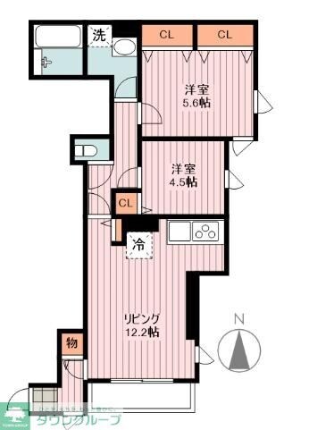 OHANA Eastの物件間取画像