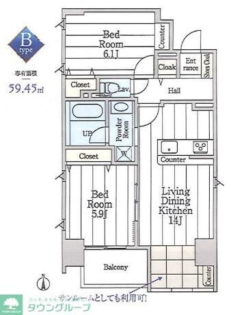 クオリア両国の物件間取画像