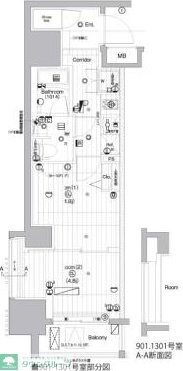 PREMIUMCUBE亀戸の物件間取画像