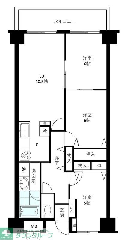ジュネスの物件間取画像