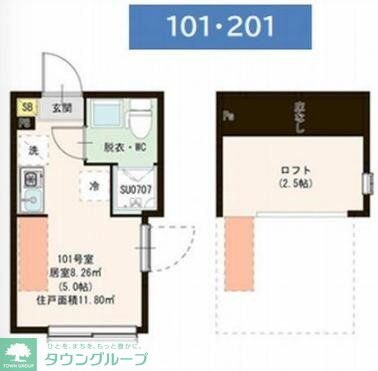 Villetta I 亀戸の物件間取画像