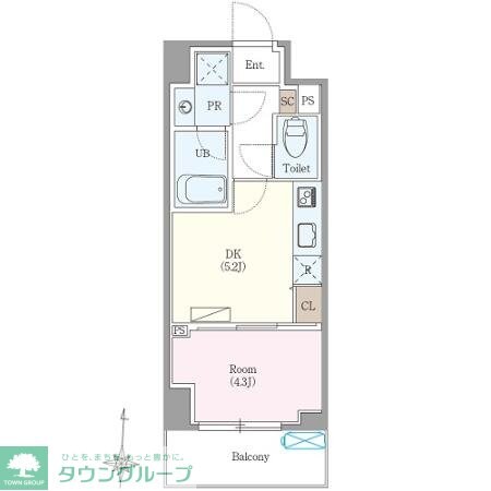 ロイジェント扇橋の物件間取画像