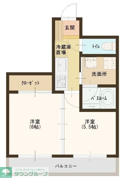 クレッセントテラスの物件間取画像