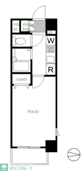 メインステージ日本橋箱崎IIの物件間取画像