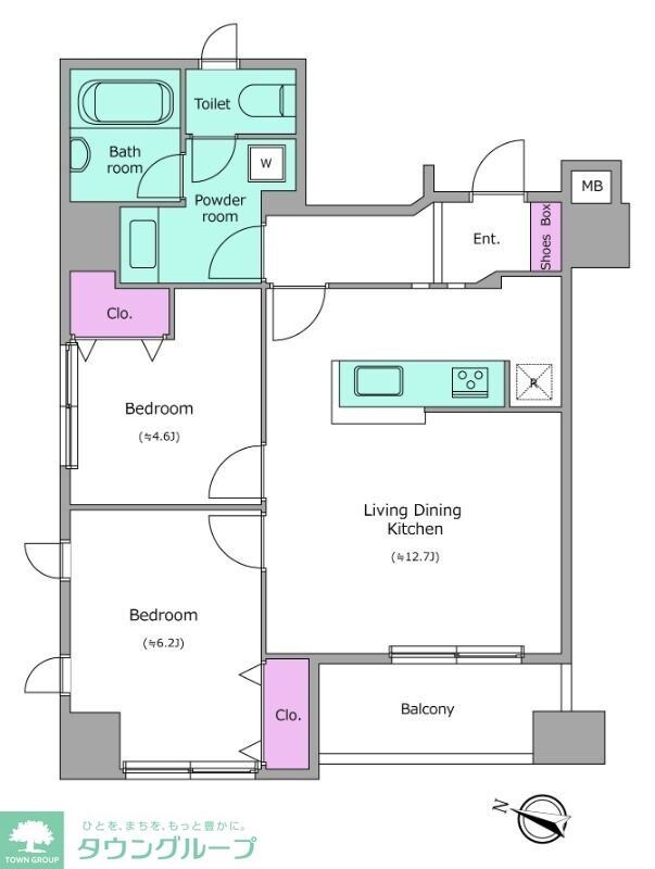 ラクラス日本橋久松町の物件間取画像