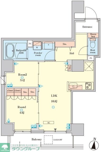 RJRプレシア菊川駅前の物件間取画像